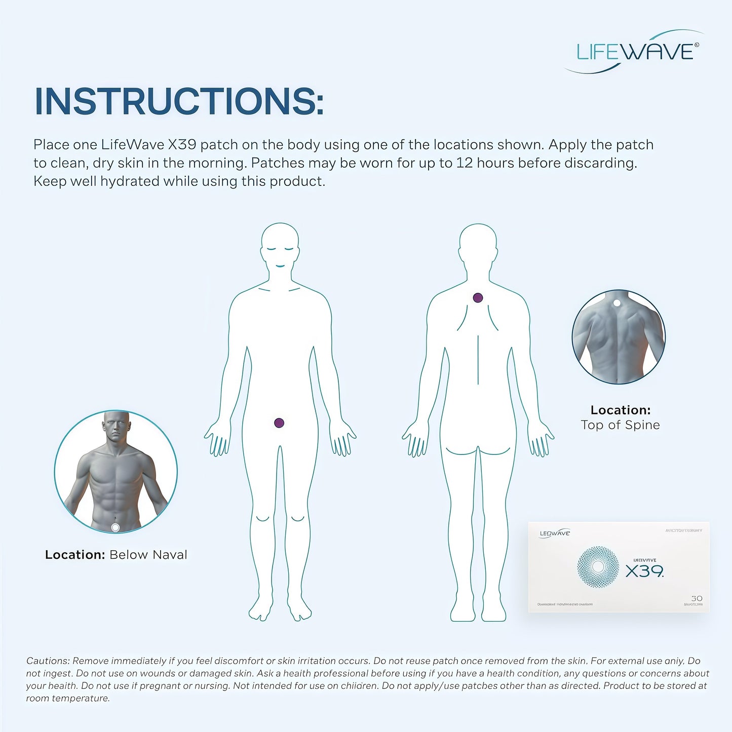 LifeWave X39 Patches - Supports Improvements of Strength and Stamina - Supports Improved Exercise Performance - No Drugs or Stimulants - Innovative Patch Technology for Enhanced Wellness - 30 Patches