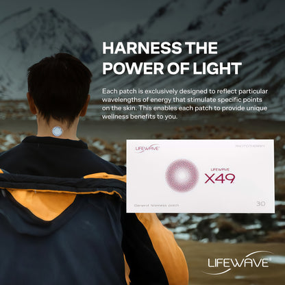 LifeWave X49 Patches - Promotes Performance, Strength & Stamina - Supports Maintaining a Healthy Weight Through Diet and Exercise Programs - No Drugs or Stimulants - Non-Transdermal - 30 Patches